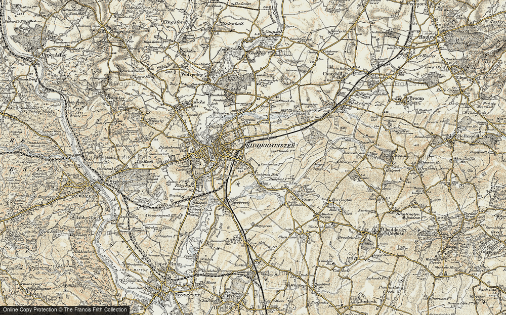Old Map of Offmore Farm, 1901-1902 in 1901-1902