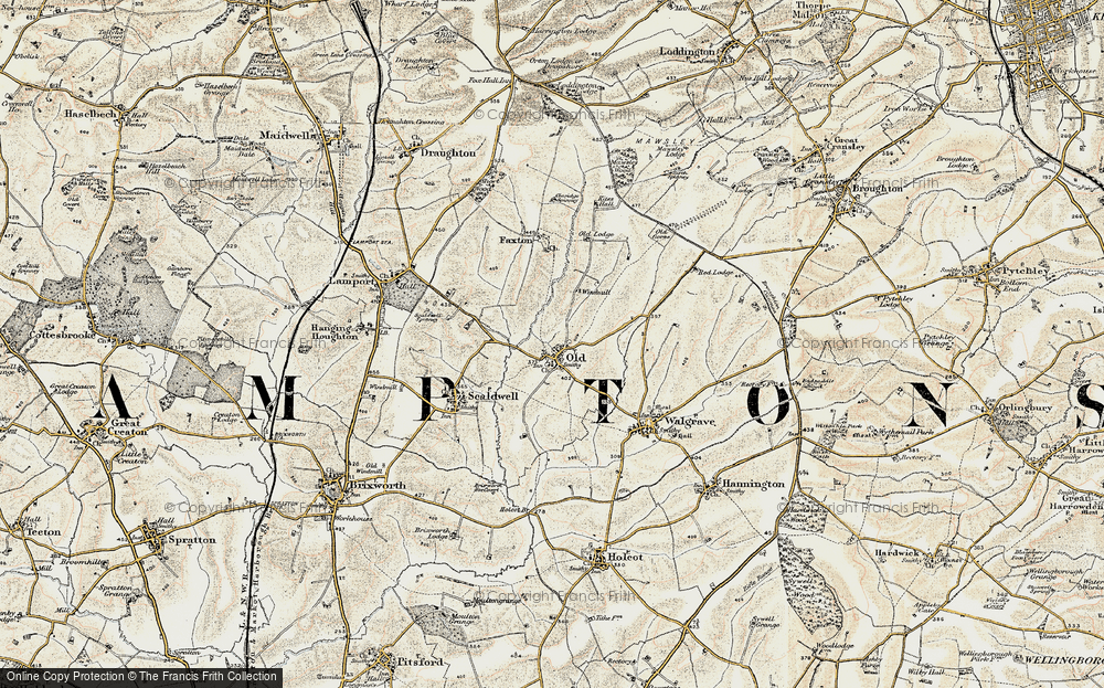 Old Map of Old, 1901 in 1901