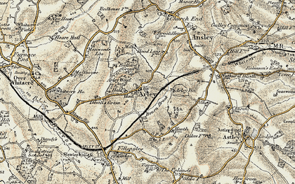 Old map of Old Arley in 1901-1902