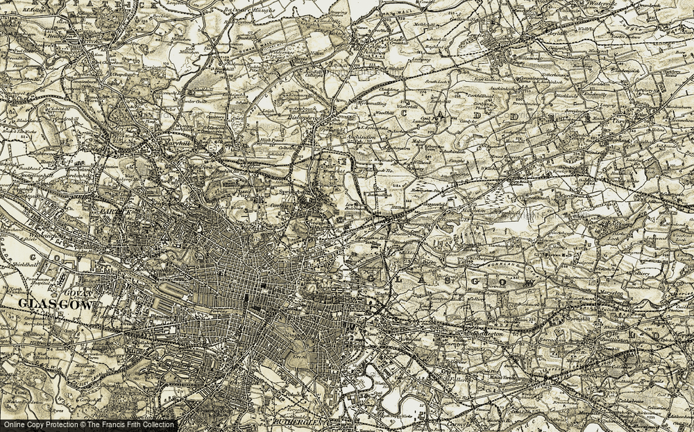 Old Map of Old Balornock, 1904-1905 in 1904-1905