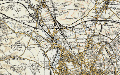 Old map of Old Basford in 1902-1903