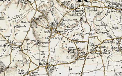 Old map of Old Bolingbroke in 1901-1903