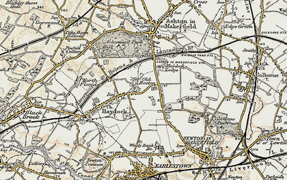 Old map of Old Boston in 1903