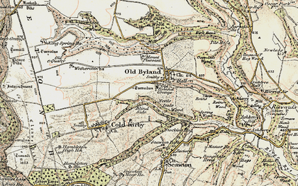 Old map of Blind Side in 1903-1904