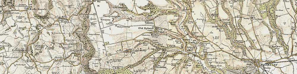 Old map of Blind Side in 1903-1904