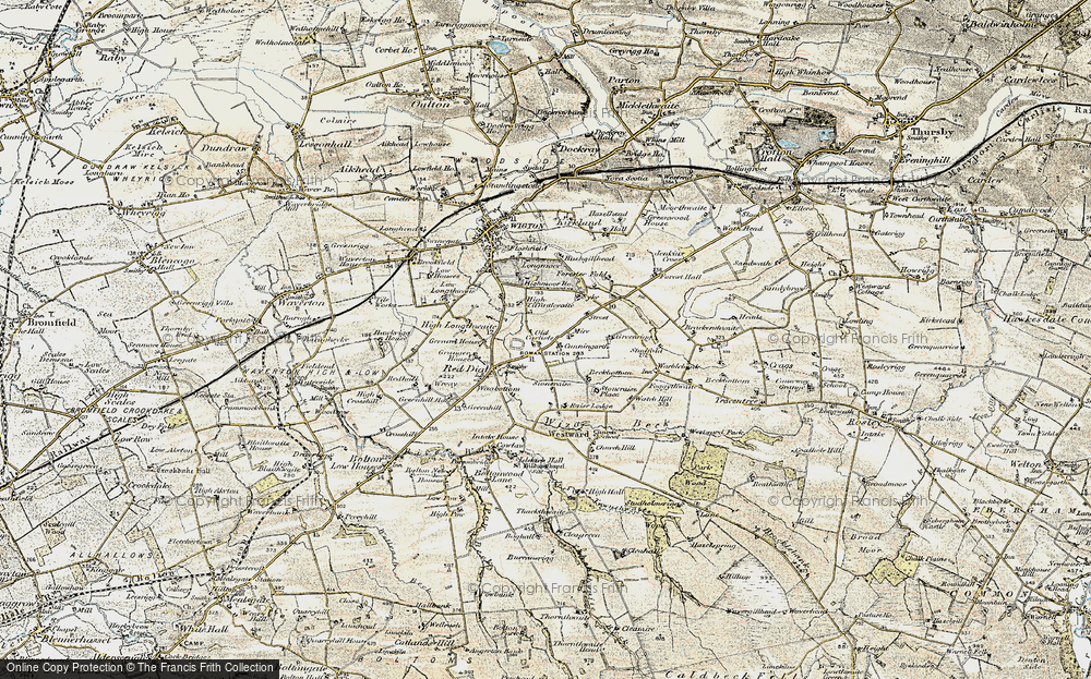 Old Map of Old Carlisle, 1901-1904 in 1901-1904