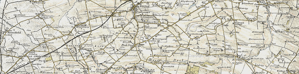 Old map of Old Carlisle in 1901-1904