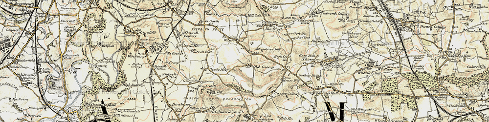 Old map of Old Cassop in 1901-1904