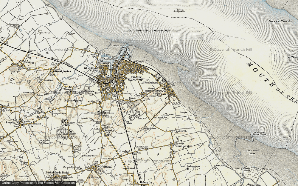 Old Map of Old Clee, 1903-1908 in 1903-1908