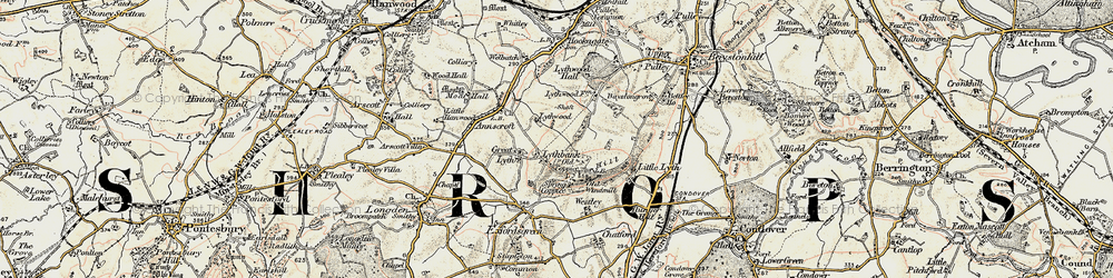 Old map of Old Coppice in 1902