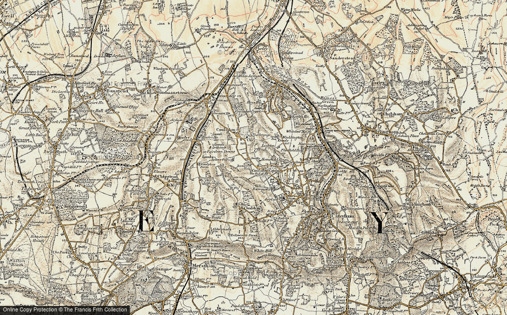 Old Map of Old Coulsdon, 1897-1902 in 1897-1902
