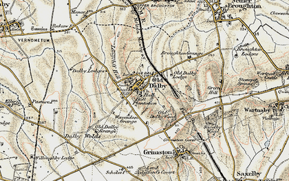 Old map of Wavendon Grange in 1902-1903