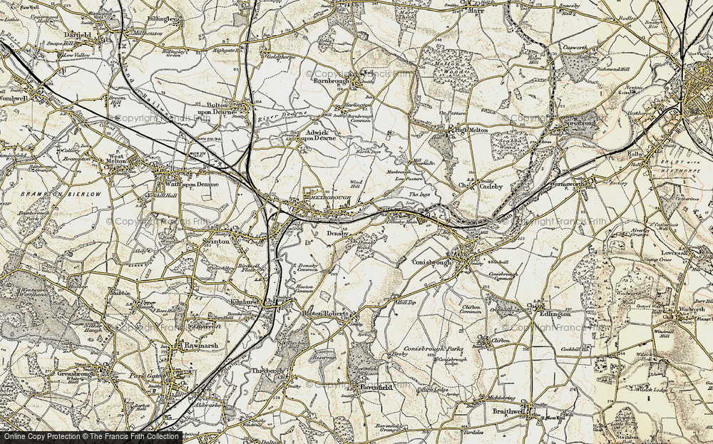 Old Map of Old Denaby, 1903 in 1903
