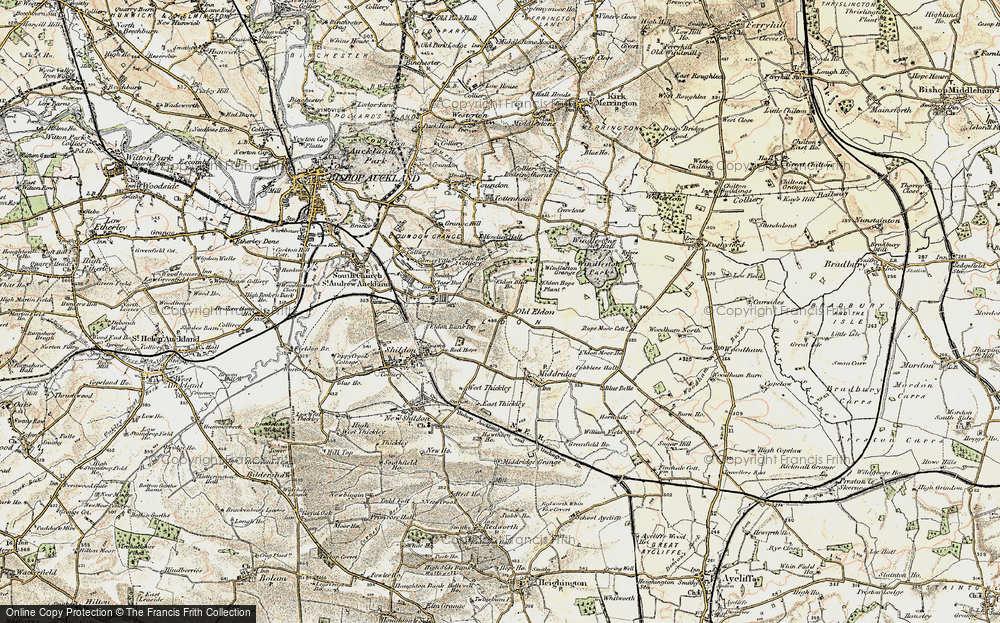 Old Map of Old Eldon, 1903-1904 in 1903-1904