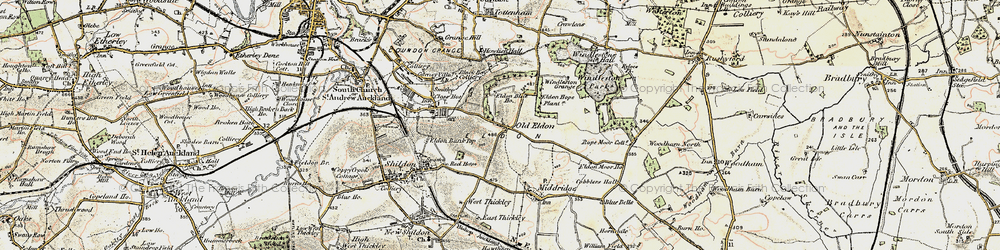 Old map of Old Eldon in 1903-1904