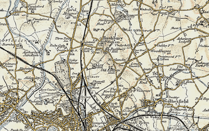 Old map of Old Fallings in 1902