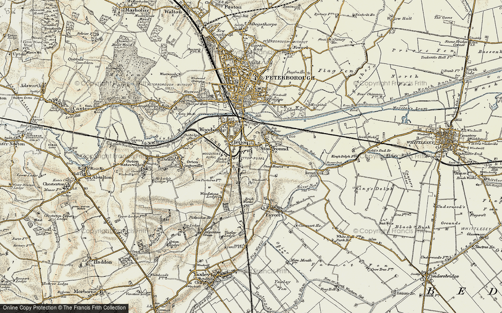 Old Map of Old Fletton, 1901-1902 in 1901-1902