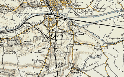 Old map of Old Fletton in 1901-1902
