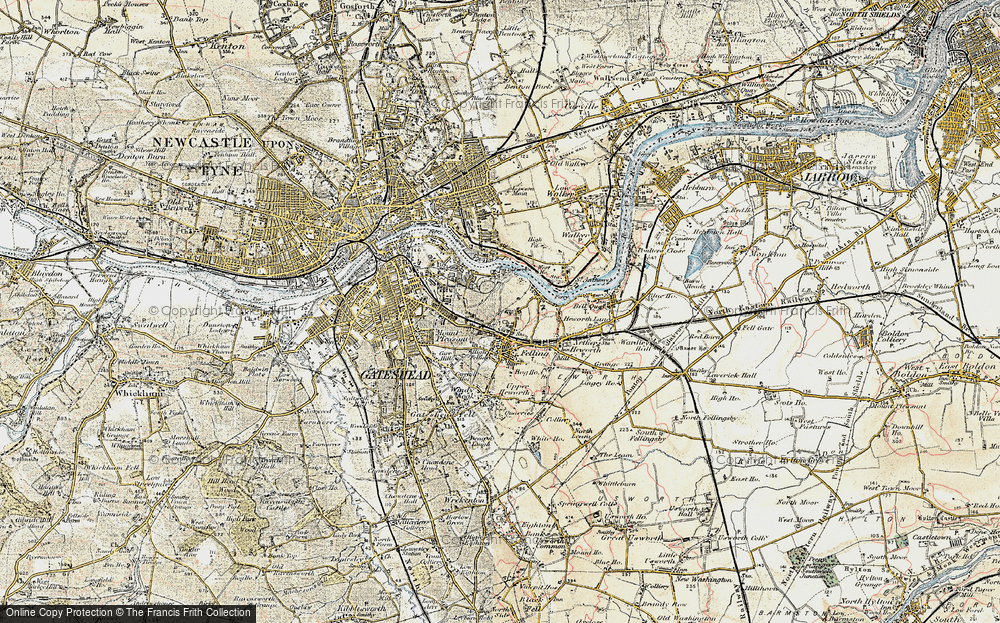 Old Map of Old Fold, 1901-1904 in 1901-1904