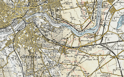 Old map of Old Fold in 1901-1904