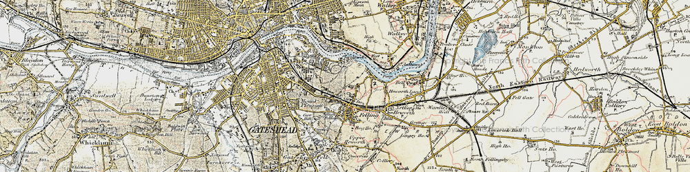 Old map of Old Fold in 1901-1904
