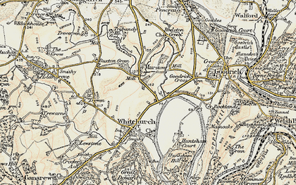 Old map of Old Forge in 1899-1900