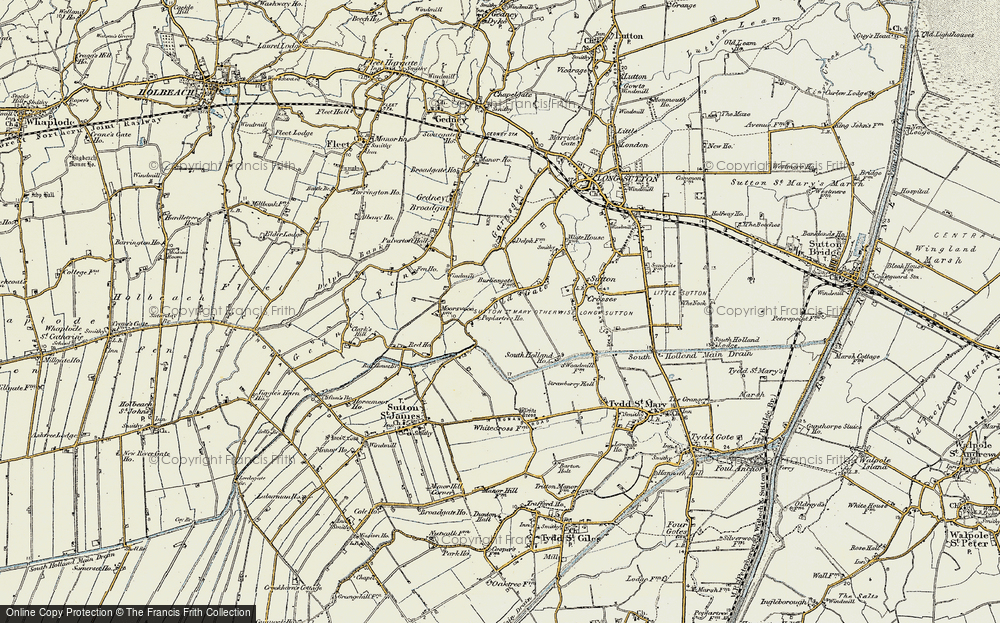 Old Map of Old Gate, 1901-1902 in 1901-1902