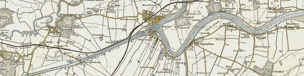 Old map of Goole Fields in 1903