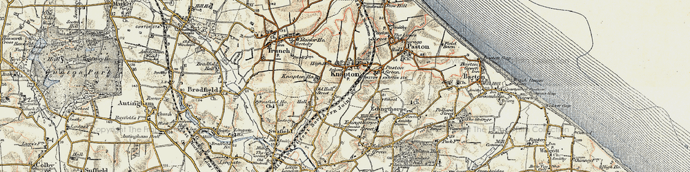 Old map of Old Hall Street in 1901-1902