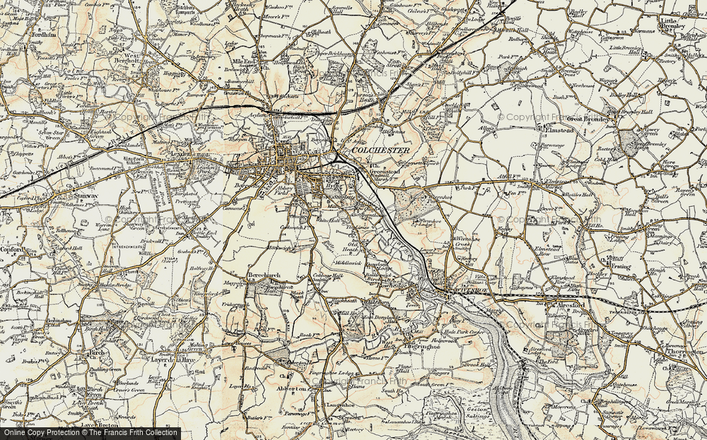 Old Map of Old Heath, 1898-1899 in 1898-1899