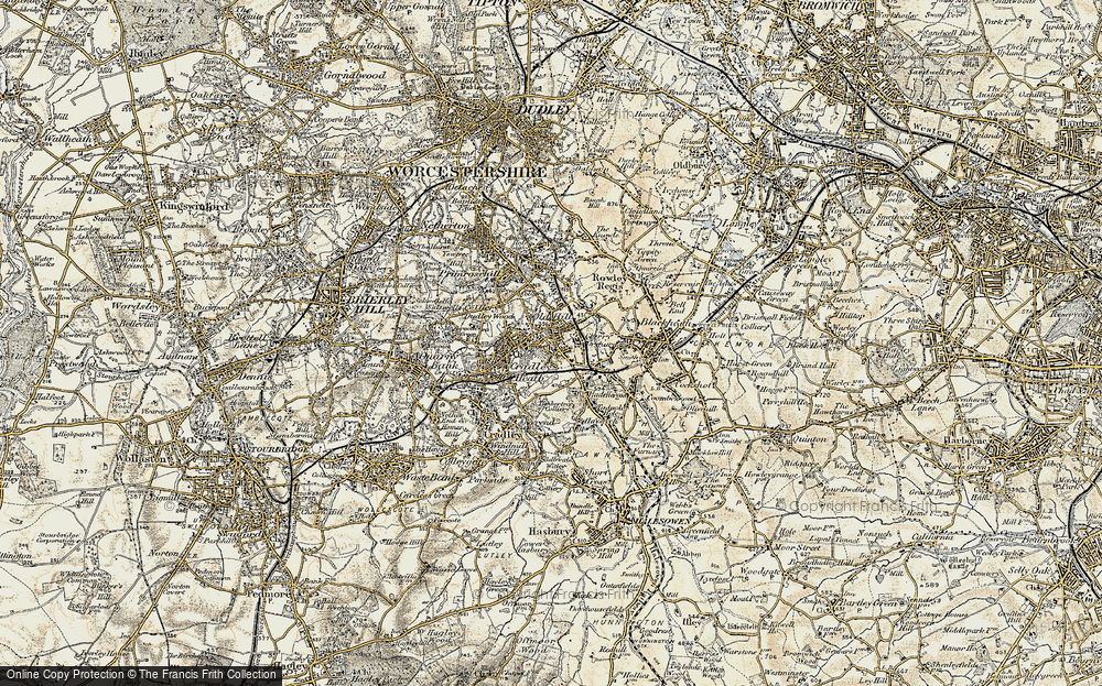 Old Map of Old Hill, 1902 in 1902