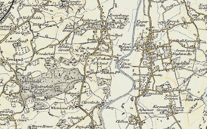 Old map of Old Hills in 1899-1901