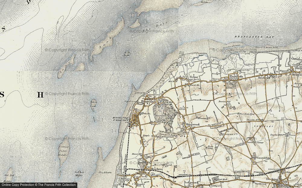 Old Map of Old Hunstanton, 1901-1902 in 1901-1902
