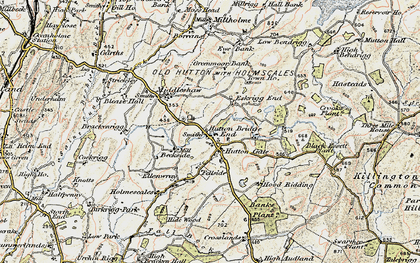 Old map of Old Hutton in 1903-1904