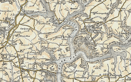 Old map of Borlase Wood in 1900