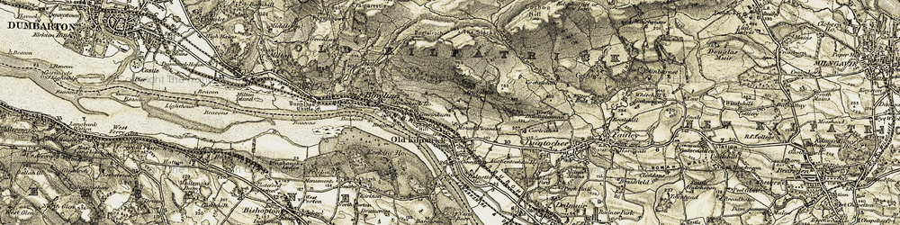 Old map of Boglairoch in 1905-1906