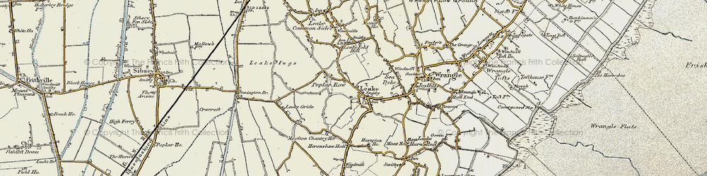 Old map of Old Leake in 1901-1902