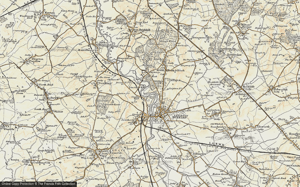 Old Map of Old Linslade, 1898-1899 in 1898-1899
