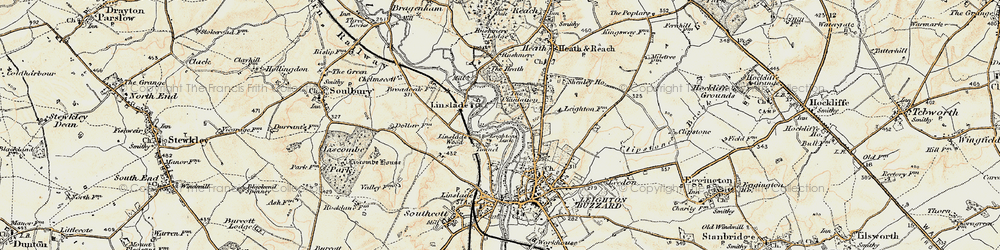 Old map of Old Linslade in 1898-1899