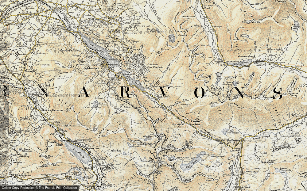 Old Map of Old Llanberis, 1903-1910 in 1903-1910