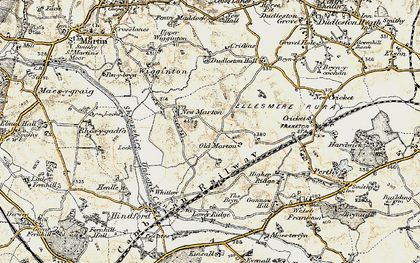 Old map of Old Marton in 1902