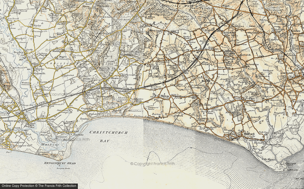 Old Map of Old Milton, 1897-1909 in 1897-1909