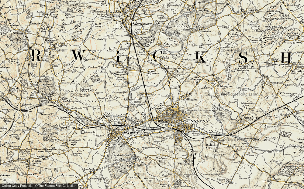 Old Map of Old Milverton, 1901-1902 in 1901-1902