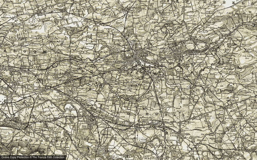 Old Map of Old Monkland, 1904-1905 in 1904-1905