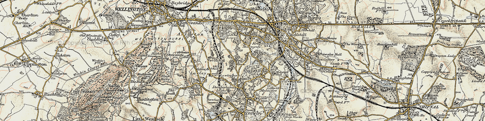 Old map of Old Park in 1902