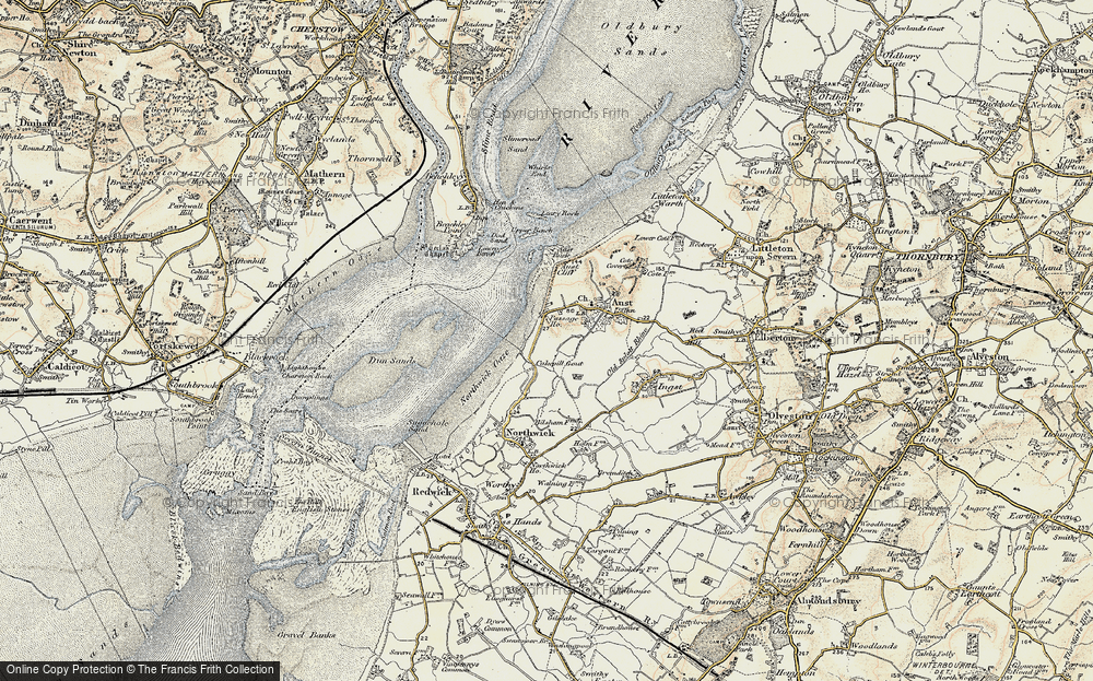 Old Map of Old Passage, 1899 in 1899
