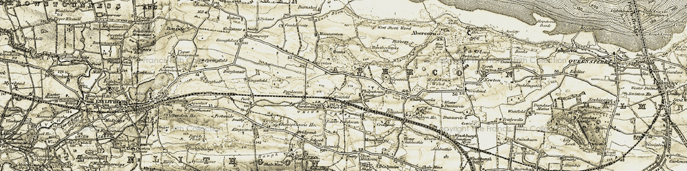 Old map of Binns Mill in 1904-1906