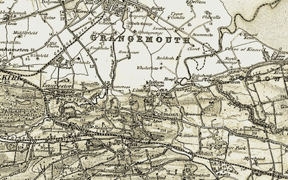 Old map of Old Polmont in 1904-1906