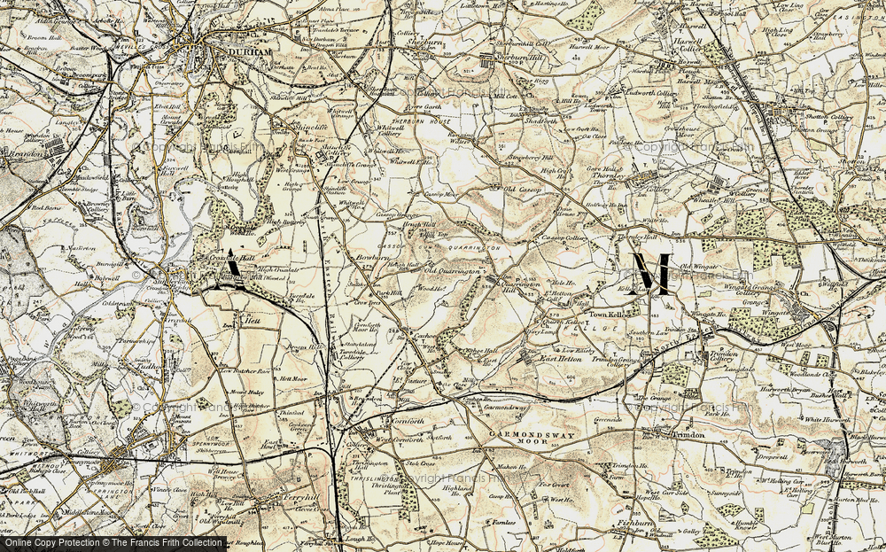 Old Map of Old Quarrington, 1901-1904 in 1901-1904