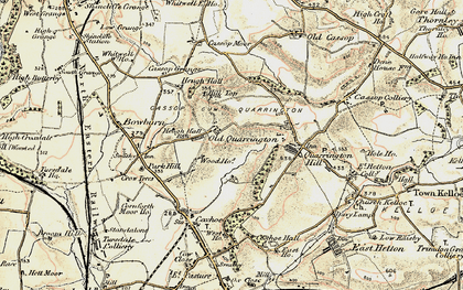 Old map of Old Quarrington in 1901-1904